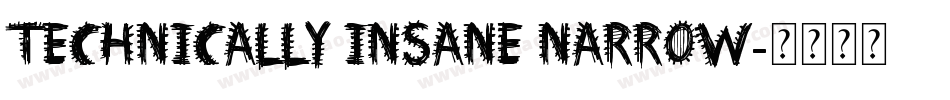 Technically Insane Narrow字体转换